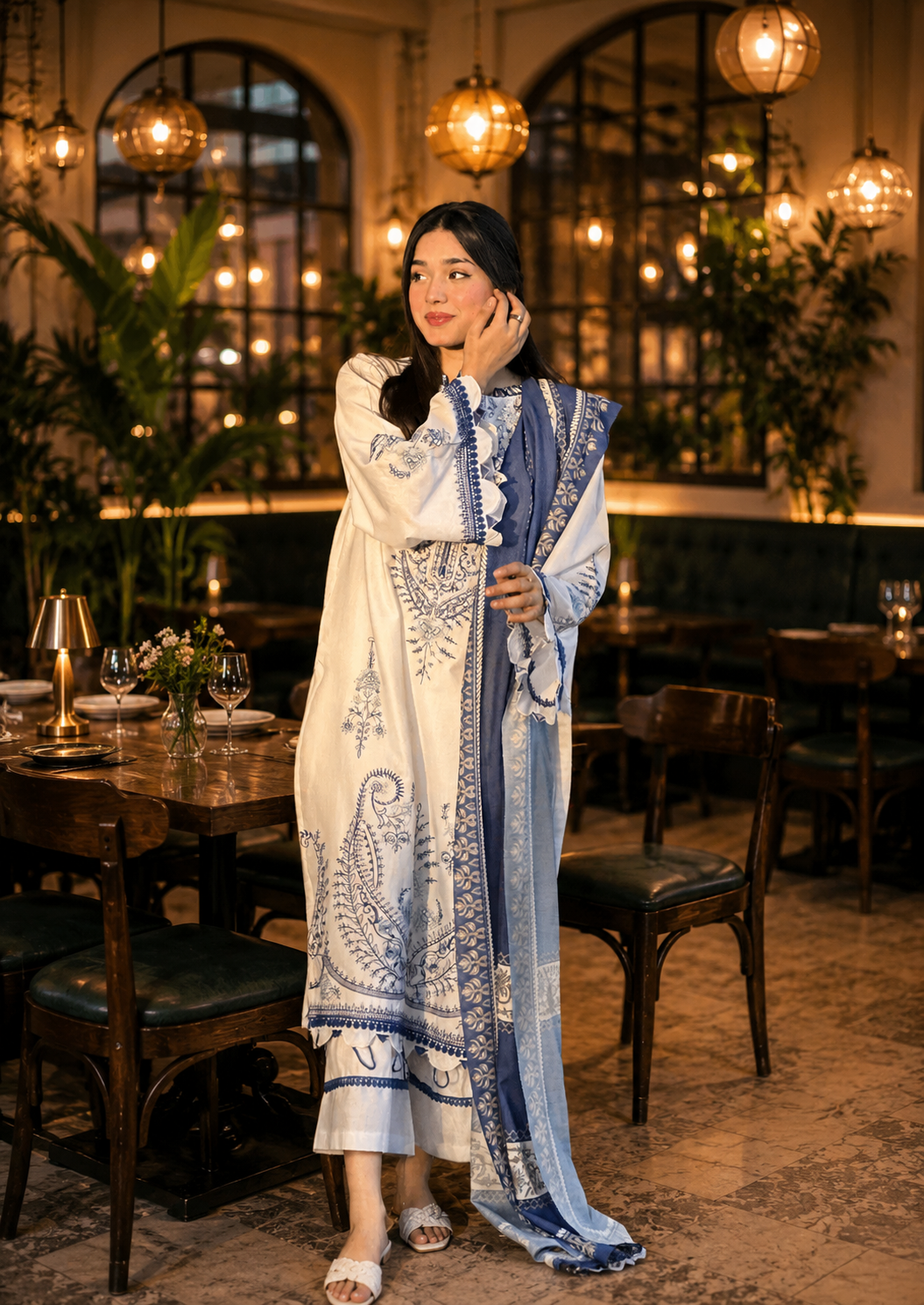 AYLA EMBROIDERED 3PC