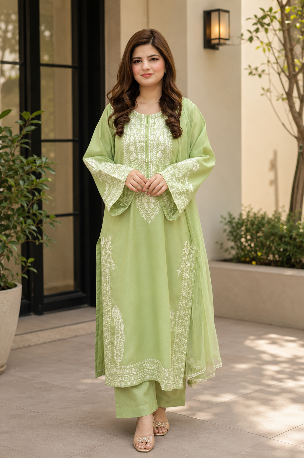NAAZ EMBROIDERED 3PC