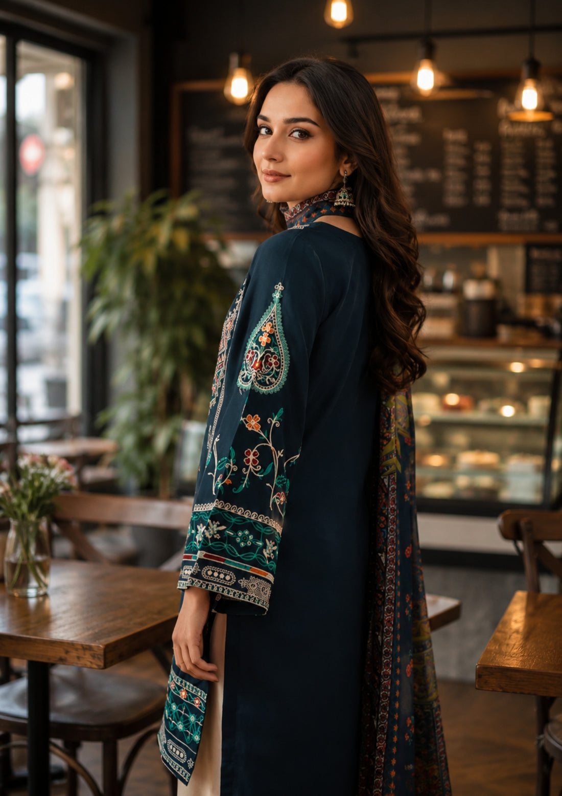 ZARQASH EMBROIDERED 3PC