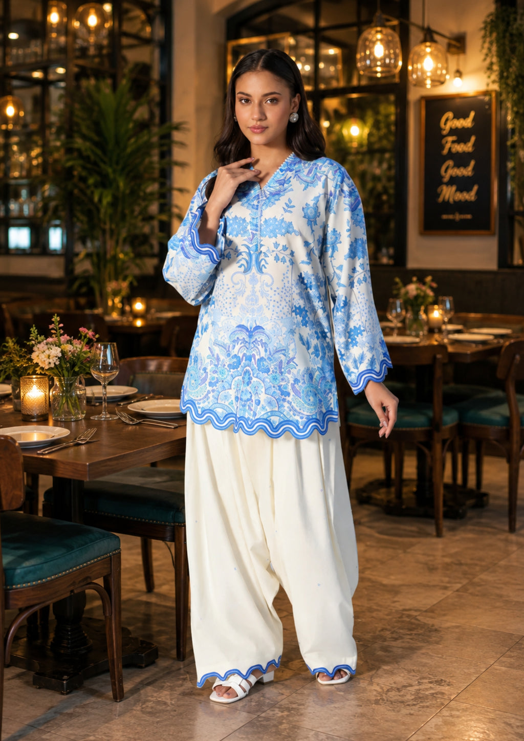 Aabroo Printed 2-Piece