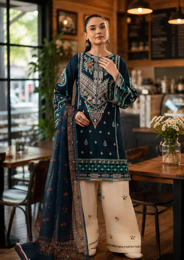 ZARQASH EMBROIDERED 3PC