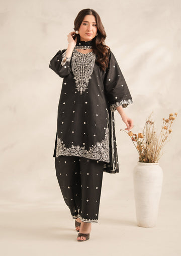 RANG-E-SIYAH EMBROIDERED 3PC