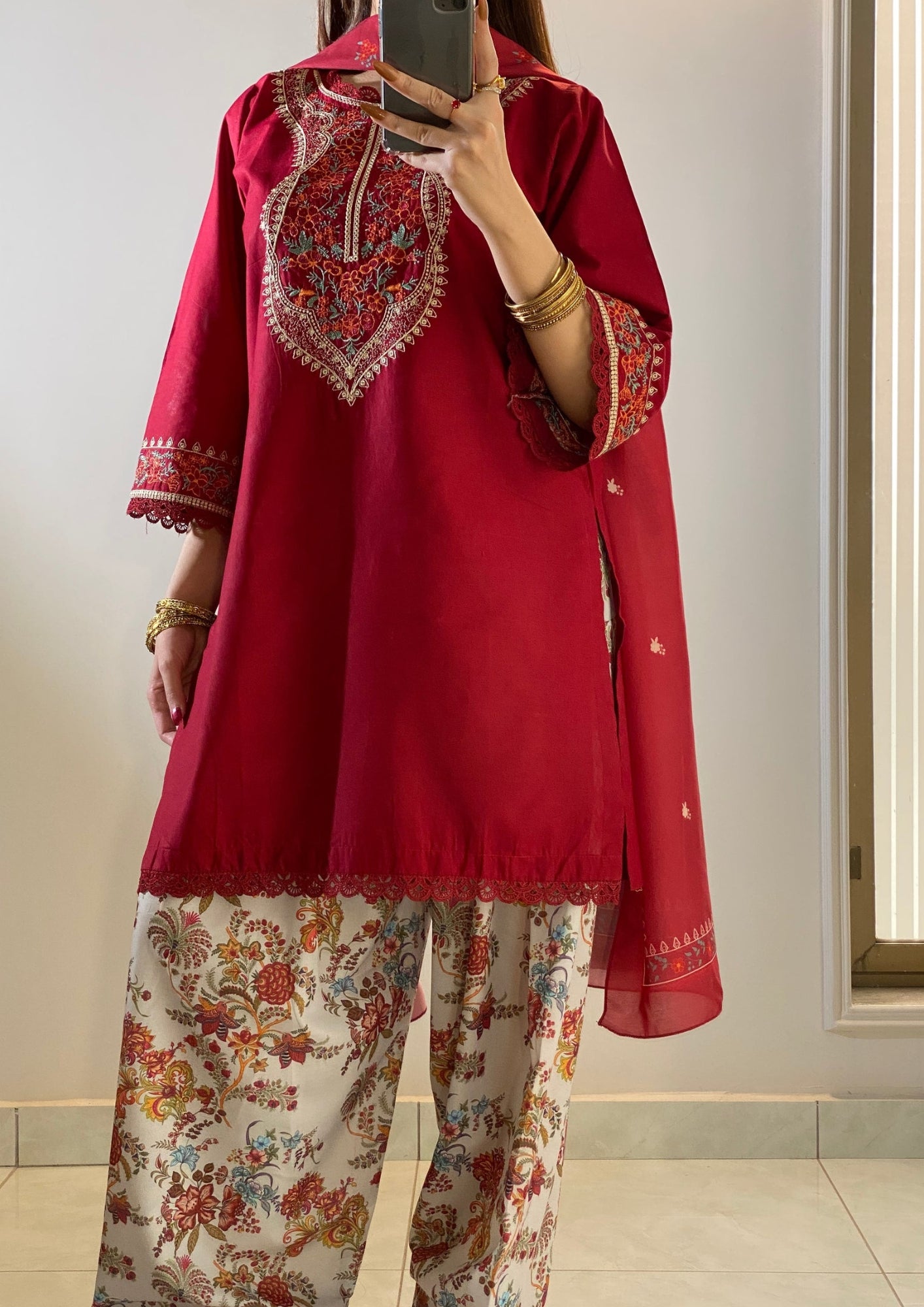 MAHVEEN EMBROIDERED 3PC