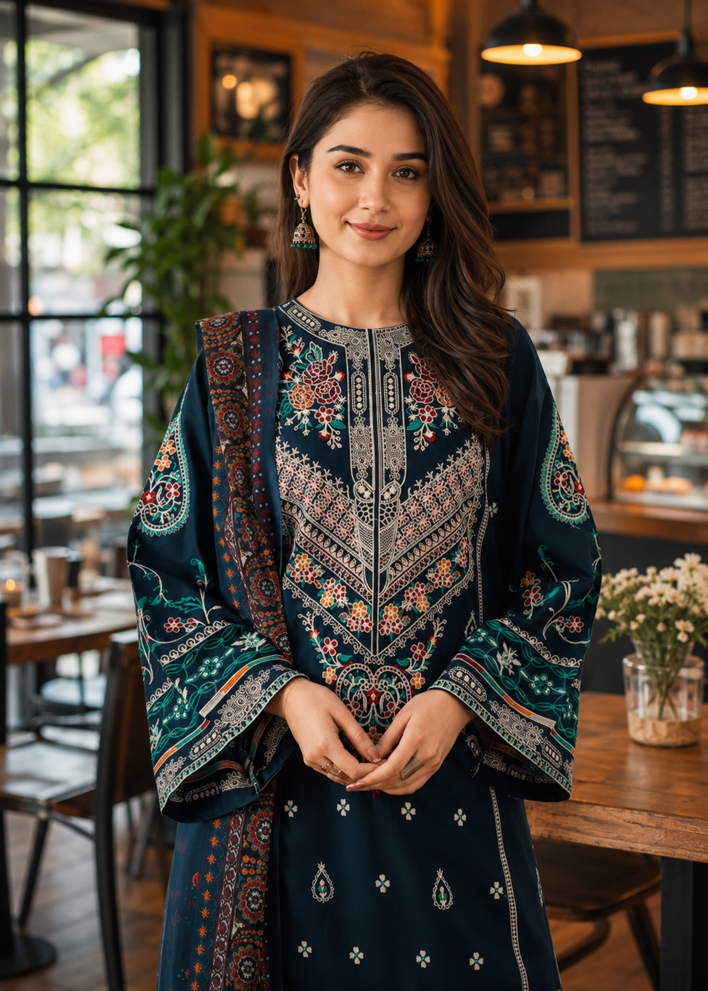 ZARQASH EMBROIDERED 3PC