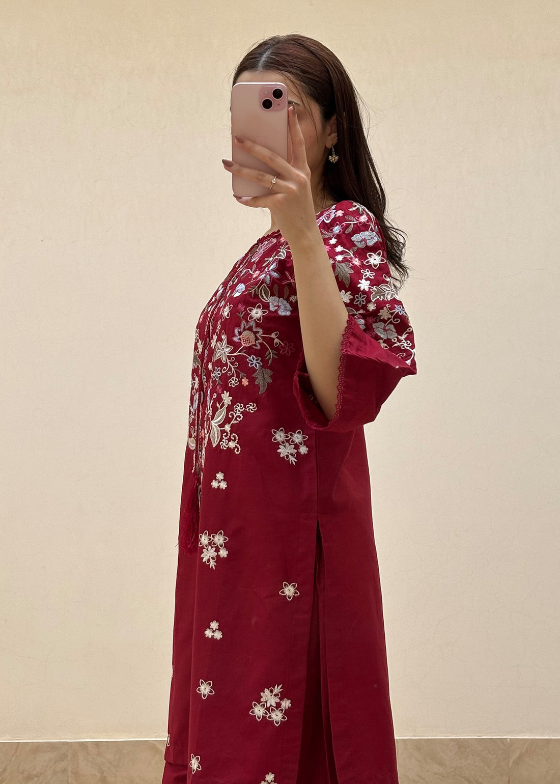 ROSE EMBROIDERY 2PC